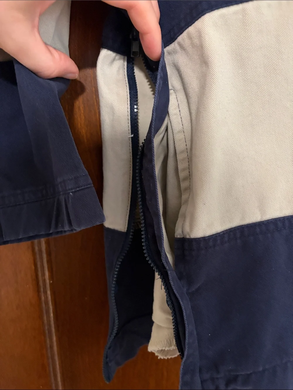 Place Est. 89 Quarter-Zip Rugby Shirt - Navy & Cream Stripes
